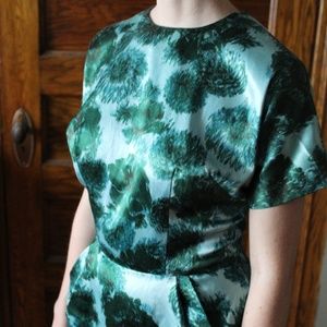 **VINTAGE** Midi Satin Party Dress